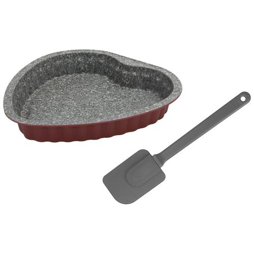 Set tortiera a cuore 24 cm + spatola in silicone - Tognana