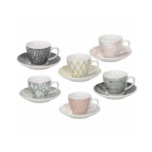 6 tazze caffè con piattino iris alicia– Tognana